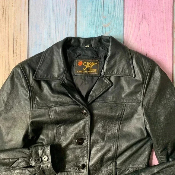 Vintage suzies leather jacket size medium - Picture 6 of 8
